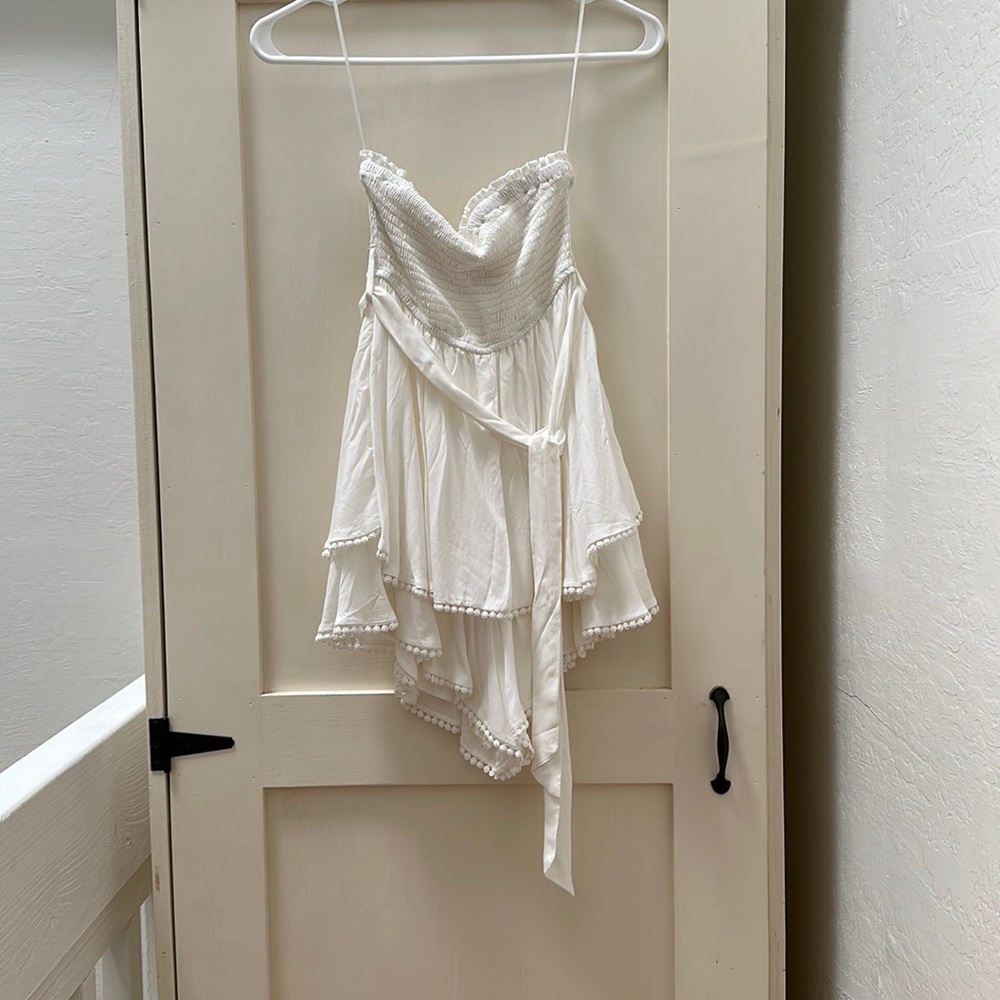 strapless romper